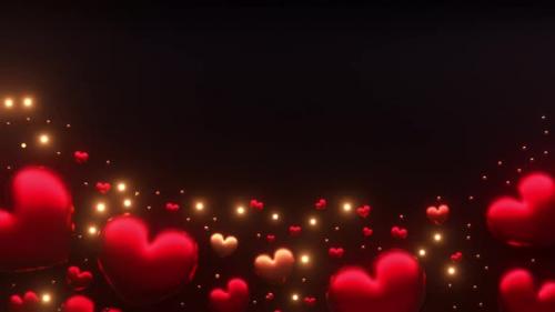 Videohive - Valentine background black gold coloured. - 42920393 - 42920393