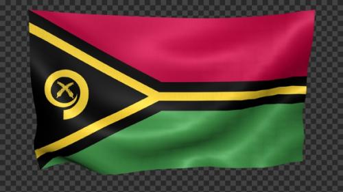 Videohive - Vanuatu Flag Waving Looped - 42921583 - 42921583