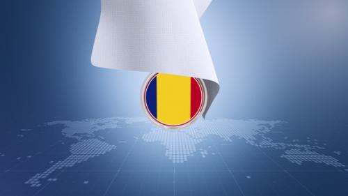 Videohive - Cloth Romania Flag Reveal - 42923040 - 42923040