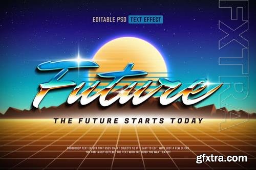 Retro Futuristic Text Effect