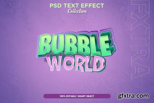 Bubble text psd effect