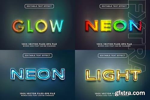 Neon Editable Text Effect