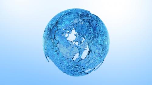 Videohive - Blue Water Splash Ball - 42923186 - 42923186