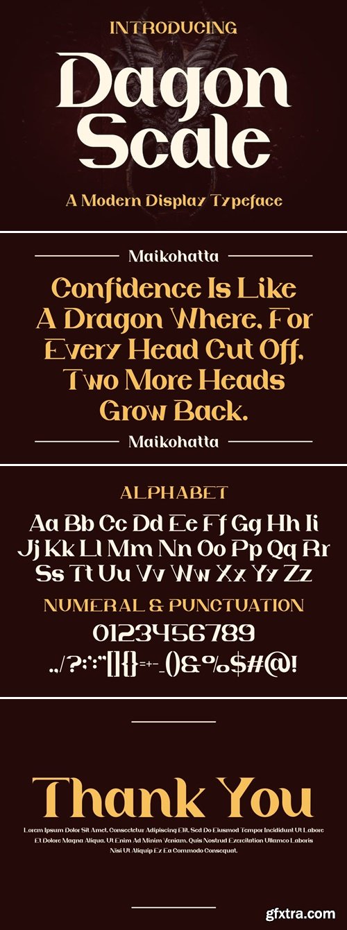 Dagon Scale Font