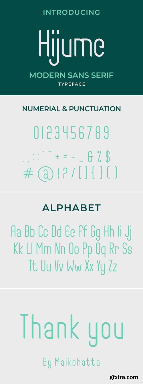 Hijume Font