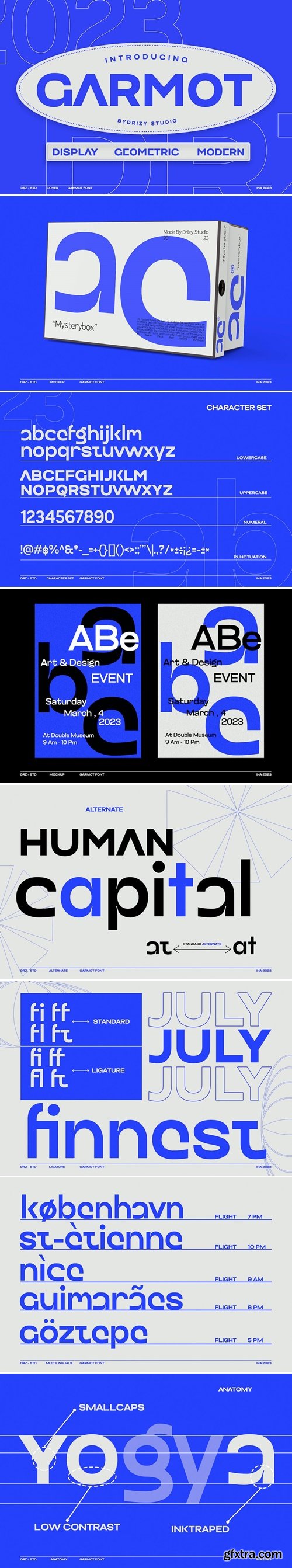 Garmot - Modern Geometric Font