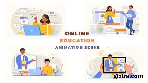 Videohive Online Education Animation Scene 42925608