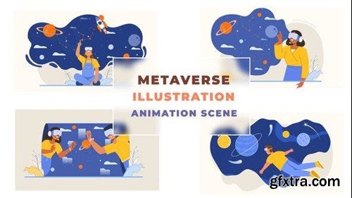 Videohive Virtual Goggles Metaverse Animation Scene 42925987