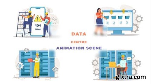 Videohive Data Centre Animation Scene 42926239