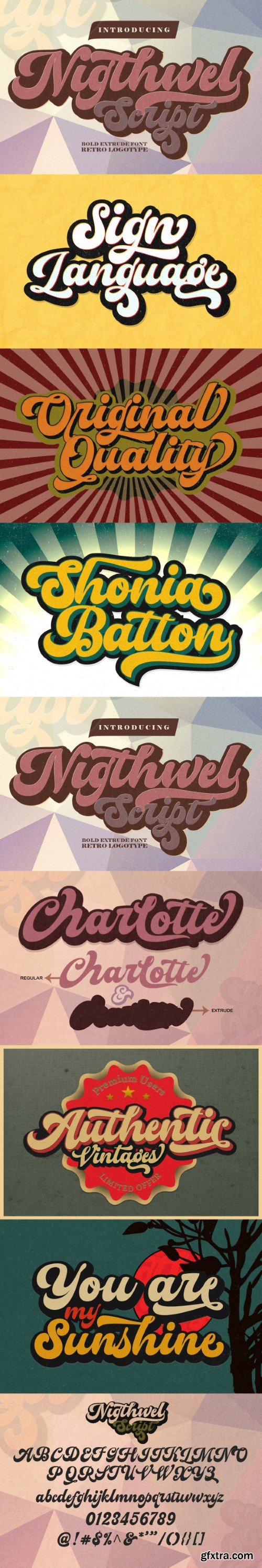 Nigthwel - Retro Font