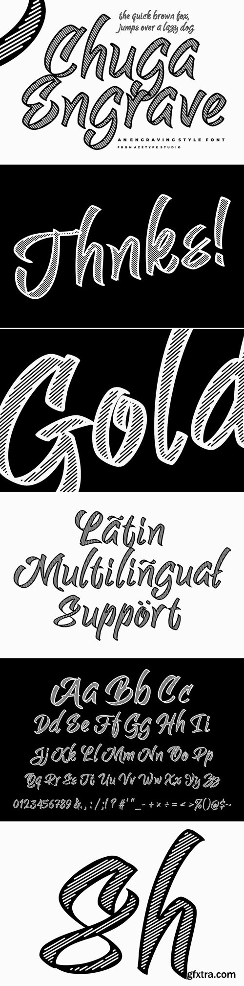 AZ Chuga Engrave Font