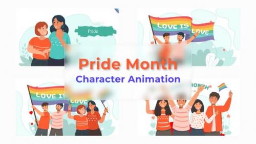 Videohive - Pride Month Premiere Pro Animation - 42853119 - 42853119