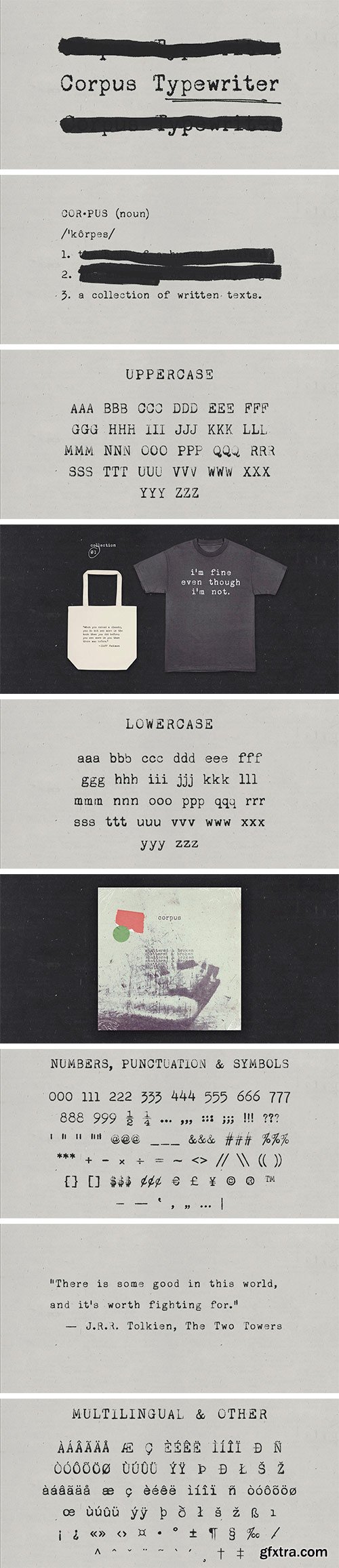 Corpus Typewriter Font