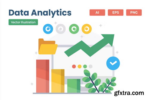 Data Analytics Vector Illustration ZX2BH8T