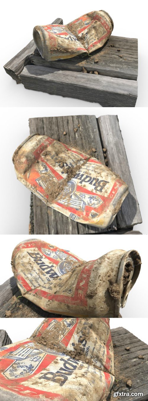 Beer Can on Fencepost