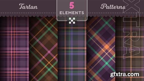 Vector tartan halloween seamless patterns merry christmas texture checkered scottish fabric vol 2