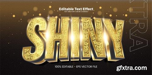 Vector shiny editable text effect in modern trend style