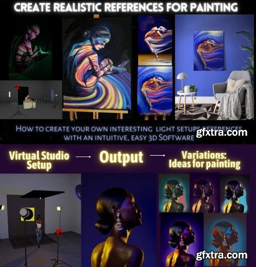  Create realistic references in 3d for painting