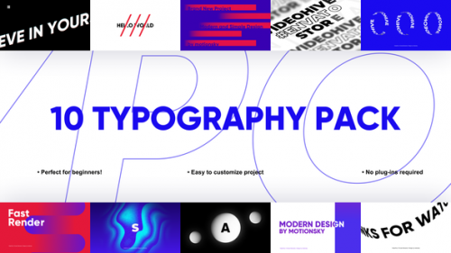 Videohive - 10 Accurate Typography Pack | Premiere Pro - 42927248 - 42927248