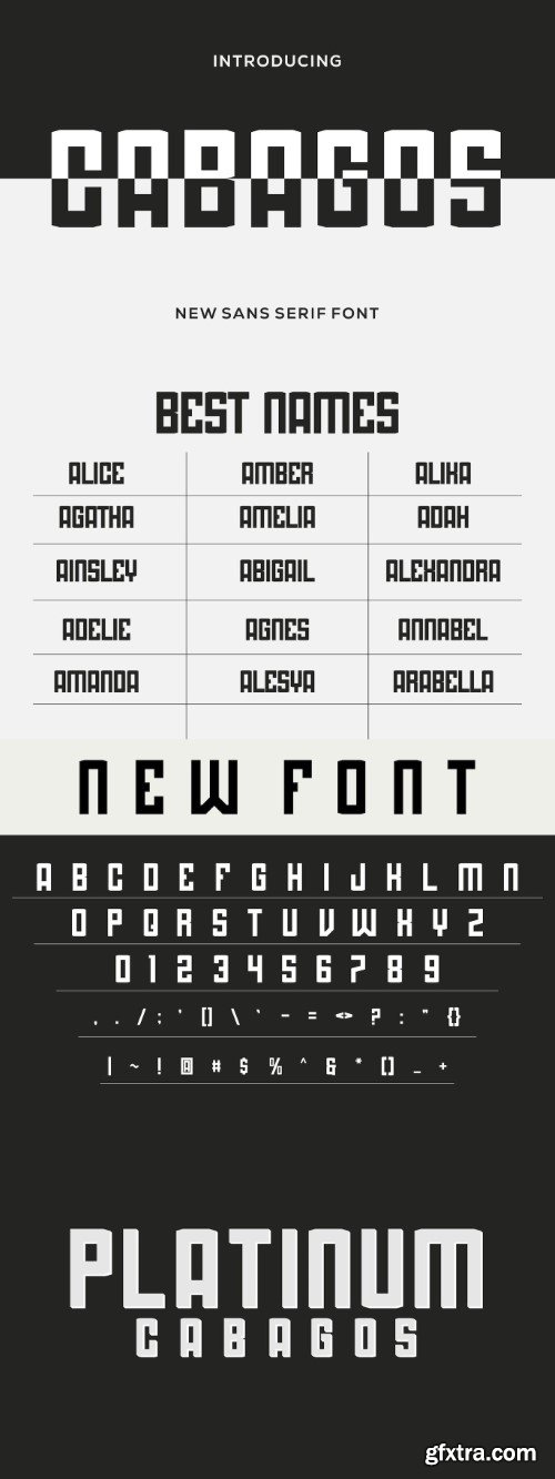 Cabagos font