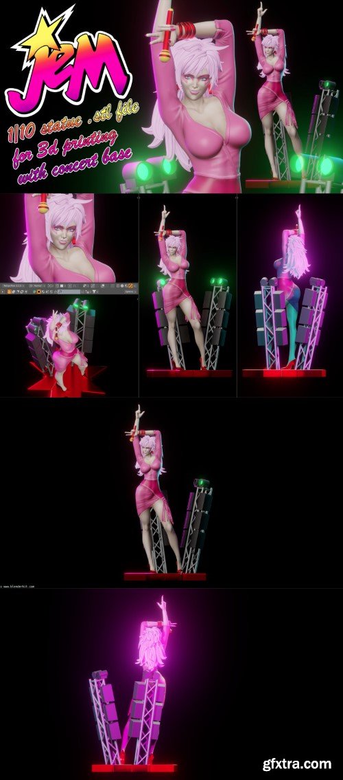 Jem and the Holograms – 3D Print Model