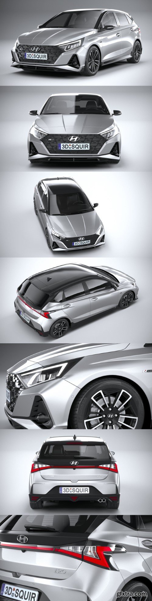Hyundai i20 N-line 2021 3d model