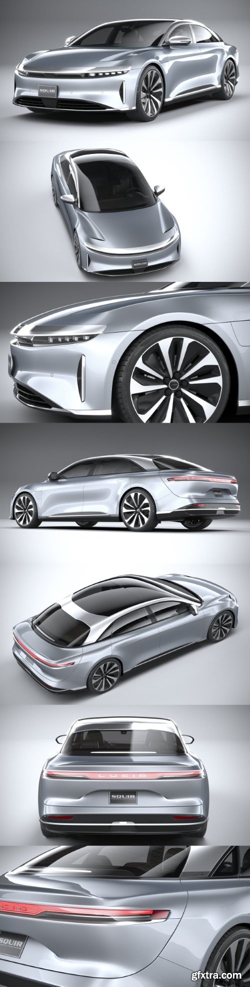 Lucid Air 2021 3d model