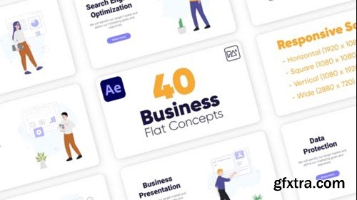 Videohive Business Flat Single Concepts For After Effects 42949430