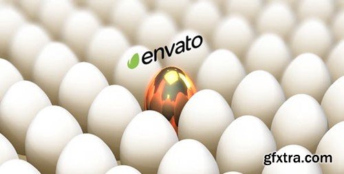 Videohive Be Unique Logo Reveal - Golden Egg 15197564