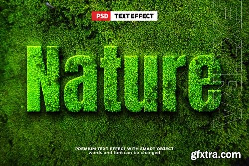 Nature grass psd text effect