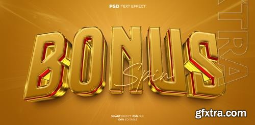 Bonus psd 3d text effect