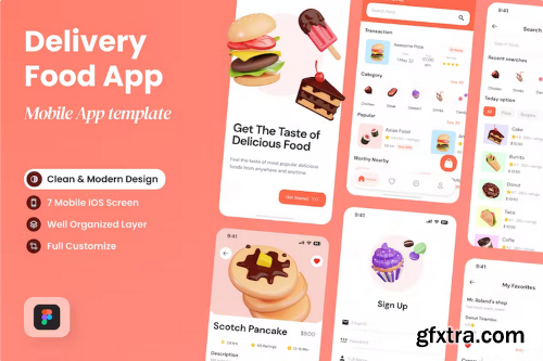 Foody - Delivery Food Mobile App B5XU7HQ