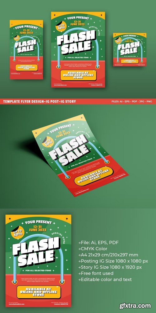 Flash Sale Flyer Design P3J4CGW
