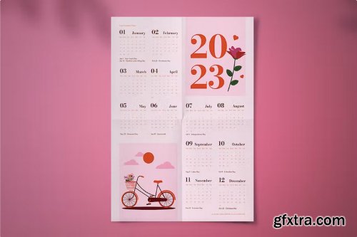 Wall Calendar 2023 9YM77YA