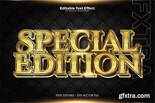 Vector special edition editable text effect in modern trend style