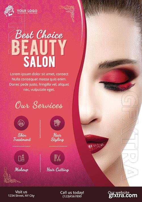 Psd Flyer Beauty Salon design templates