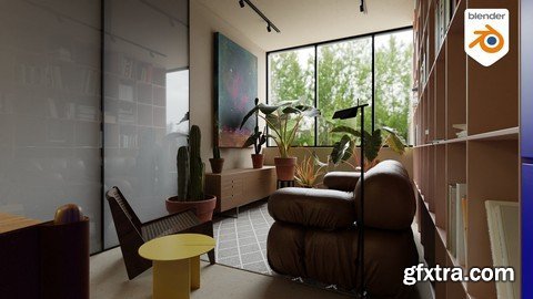 Interior Architecture Visualization In Blender