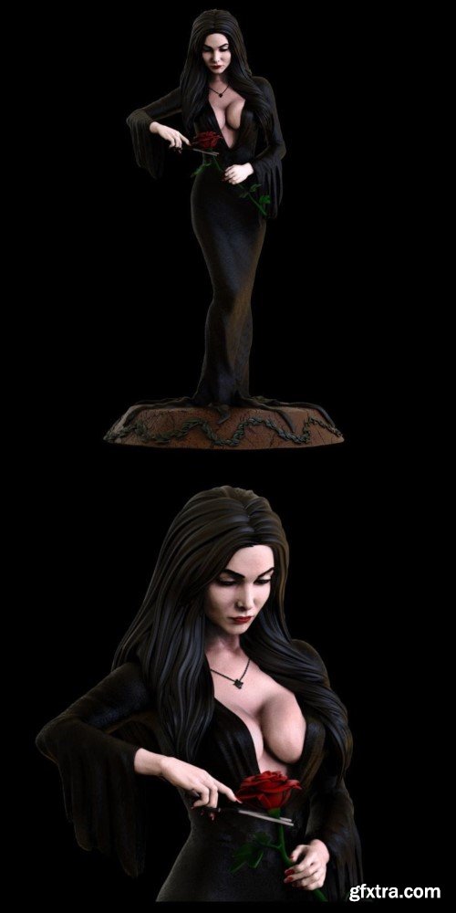 Morticia Adams – 3D Print