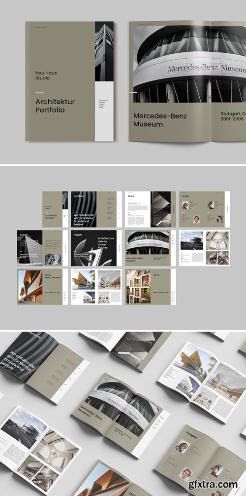 Architecture Portfolio Brochure A4SV9WG