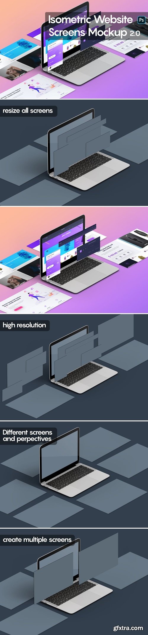 Isometric Website Mockup 2.0 YHFJ3SL