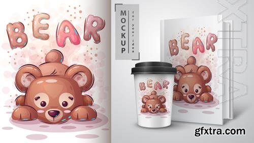 Vector teddy bear poster and merchandising vol 2