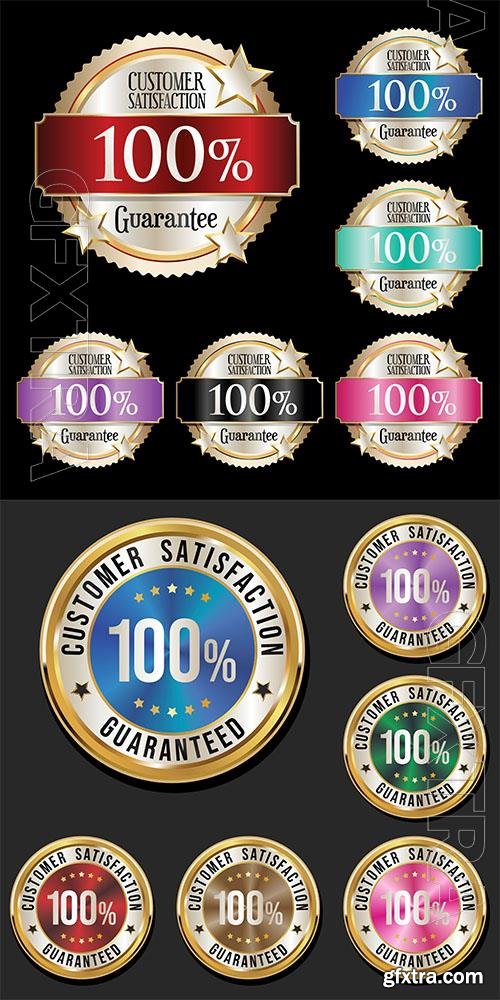 Hundred percent satisfaction guarantee highly recommended multicolor badges