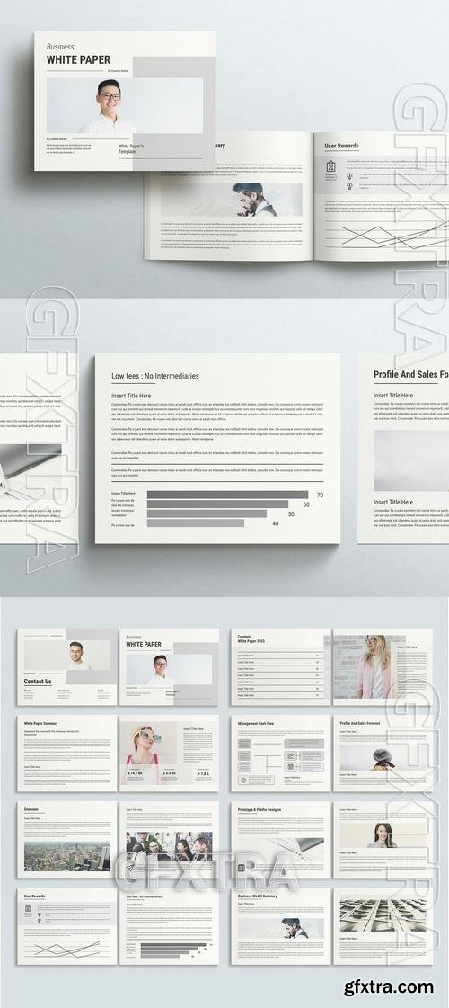 Minimal White Paper Layout Landscape 522113496