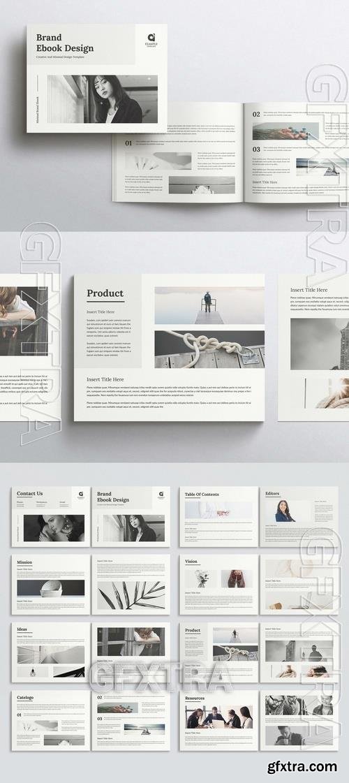 Brand ebook Magazine Layout Landscape 522113500