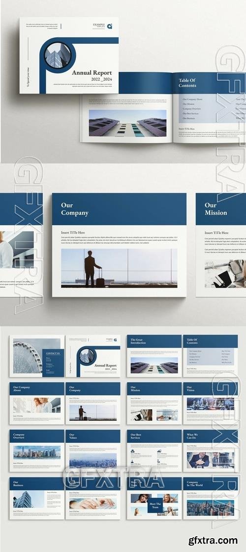 Annual Report Template Landscape 522298220