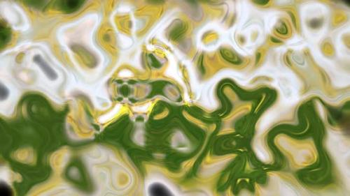 Videohive - Green and white color liquid motion background. liquifying animated background. - 42967427 - 42967427