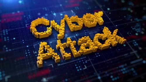 Videohive - Pixelated Word Cyber Attack - 42970744 - 42970744