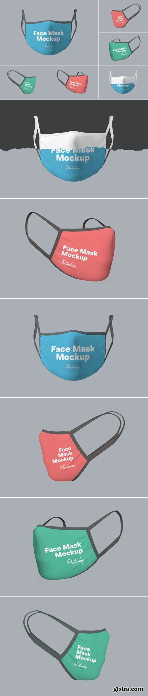 Face Mask Photoshop Mockups ZMCK876