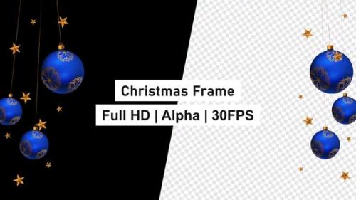 Videohive - Christmas Xmas Frame Balls With Alpha - 42973289 - 42973289