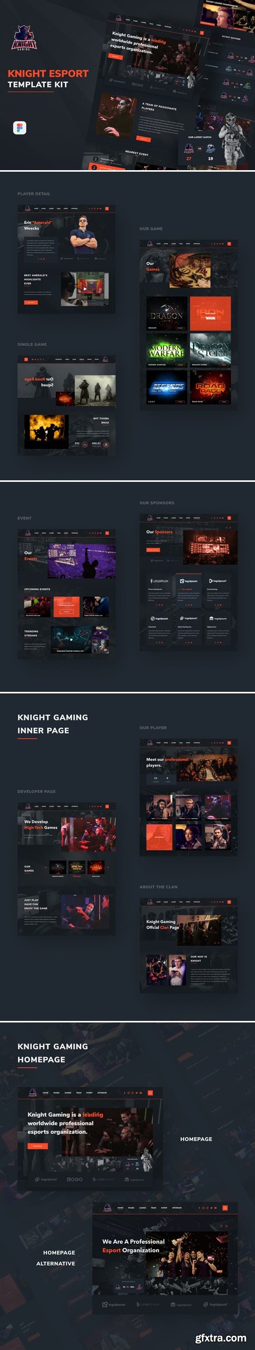 Knight eSport Web UI Kit SQZ7GLL